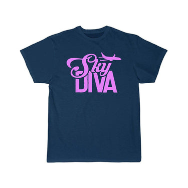 Sky Diva Flight Attendant Job Cabin Crew Aviation T-SHIRT THE AV8R